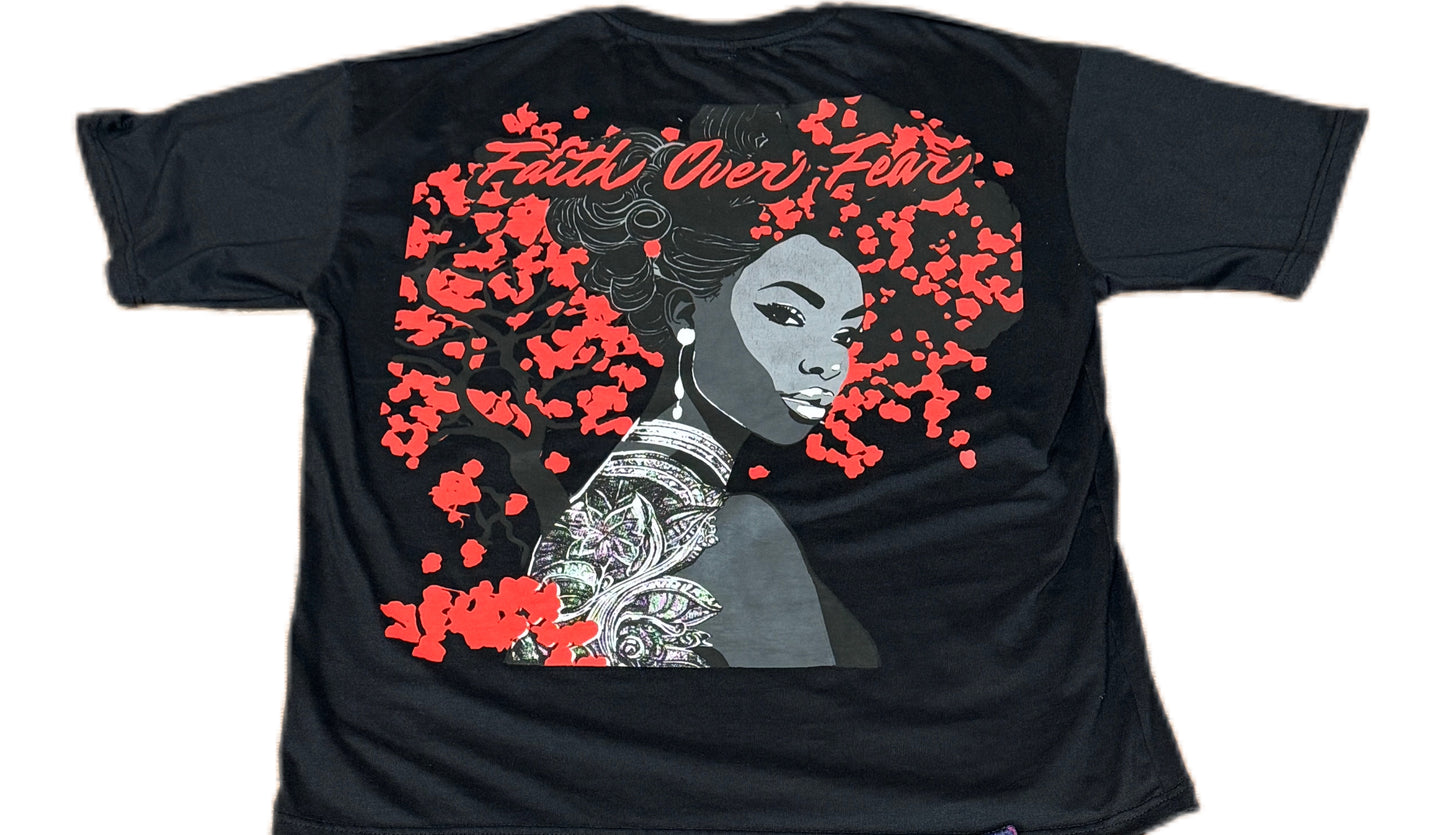 Warrior Princess In Black T-Shirt