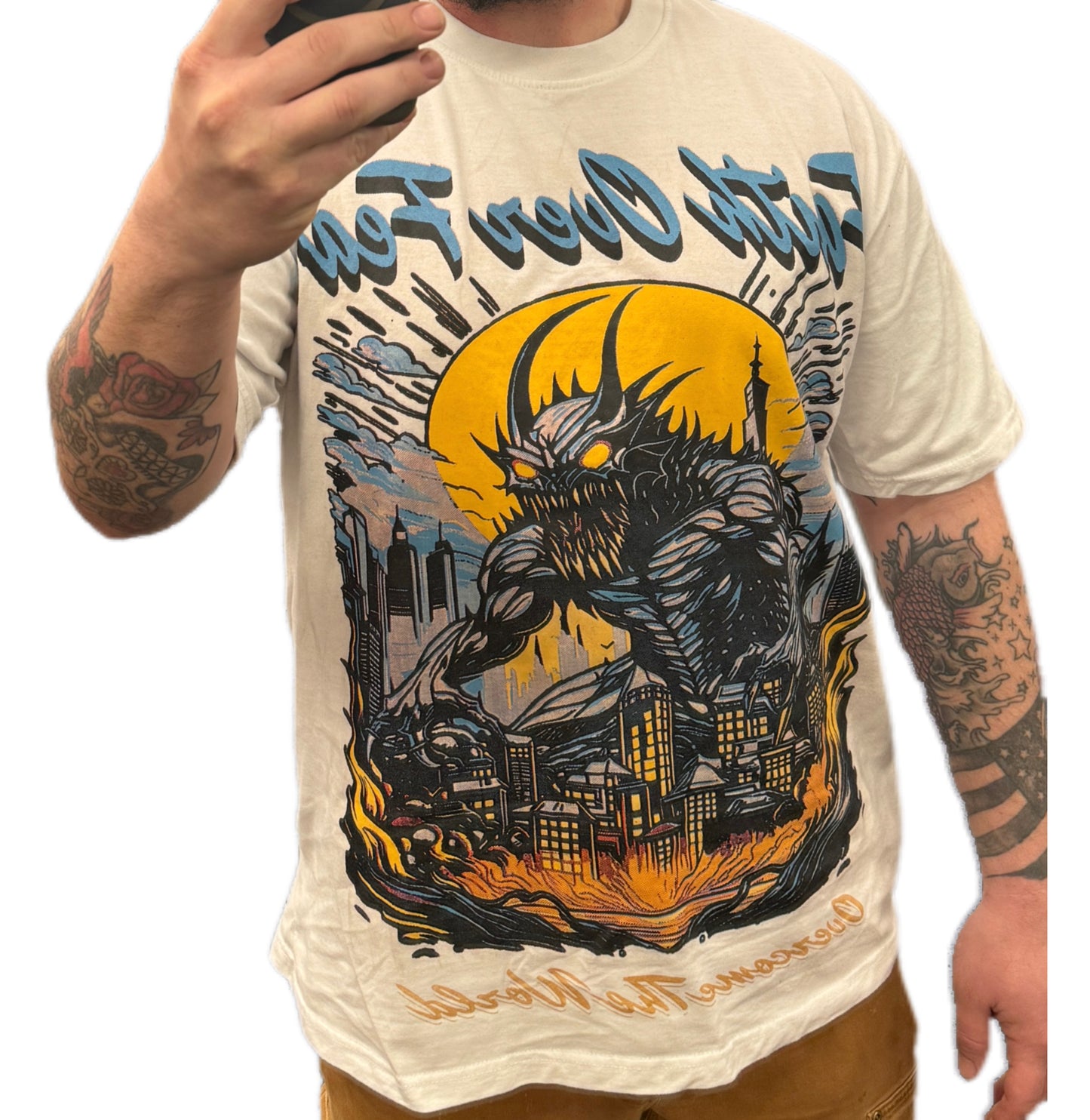 Overcome The World In White T-Shirt