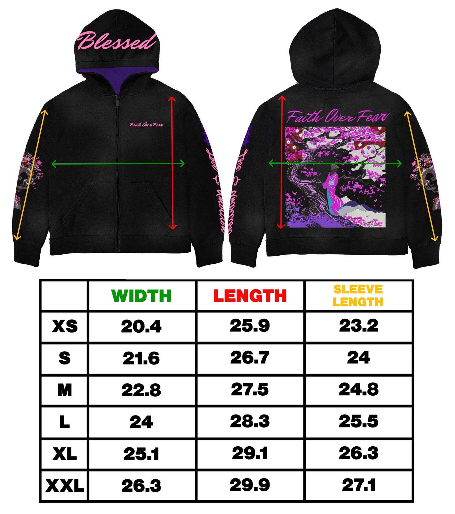 Chosen, Fearless and Blessed Hoodie